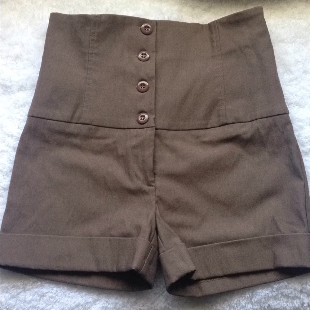 High waisted shorts